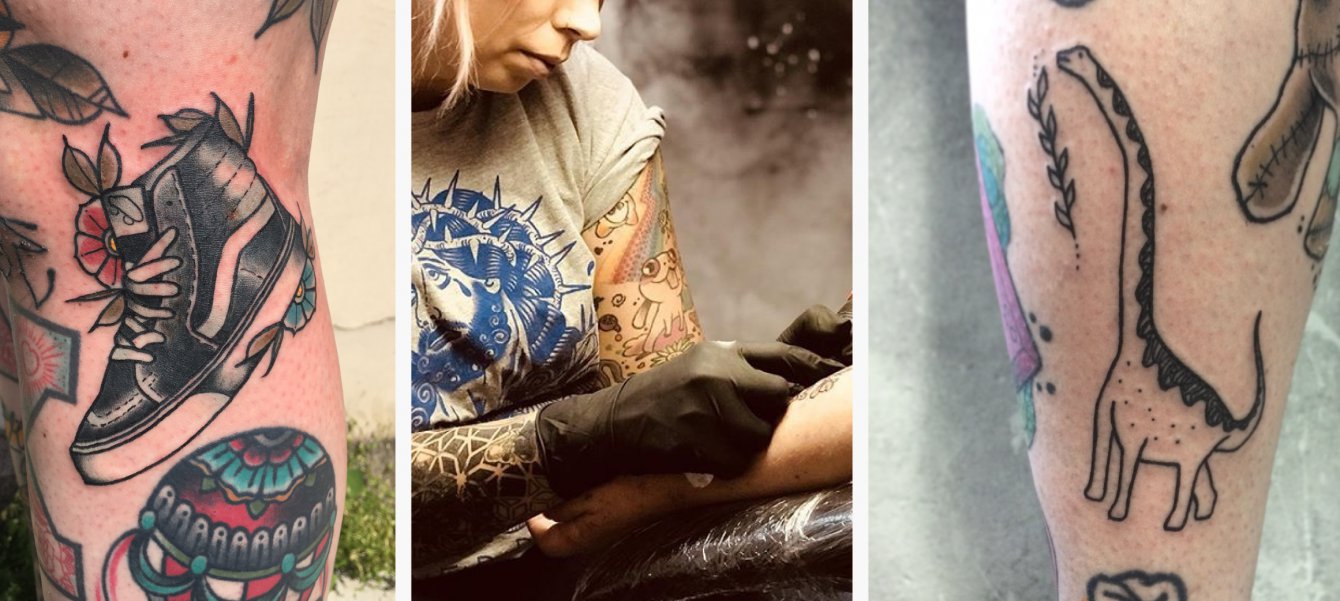 Tattoos beim Weiberkram Mädchenflohmarkt Berlin